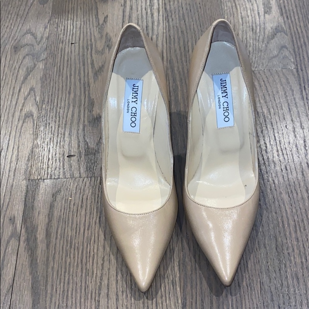 Jimmy choo light nude pumps